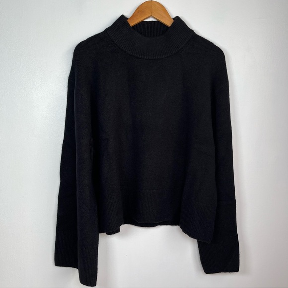 J.CREW Sizes L, XL Chunky Crewneck Sweater Supersoft Yarn Women’s Black - Picture 6 of 13
